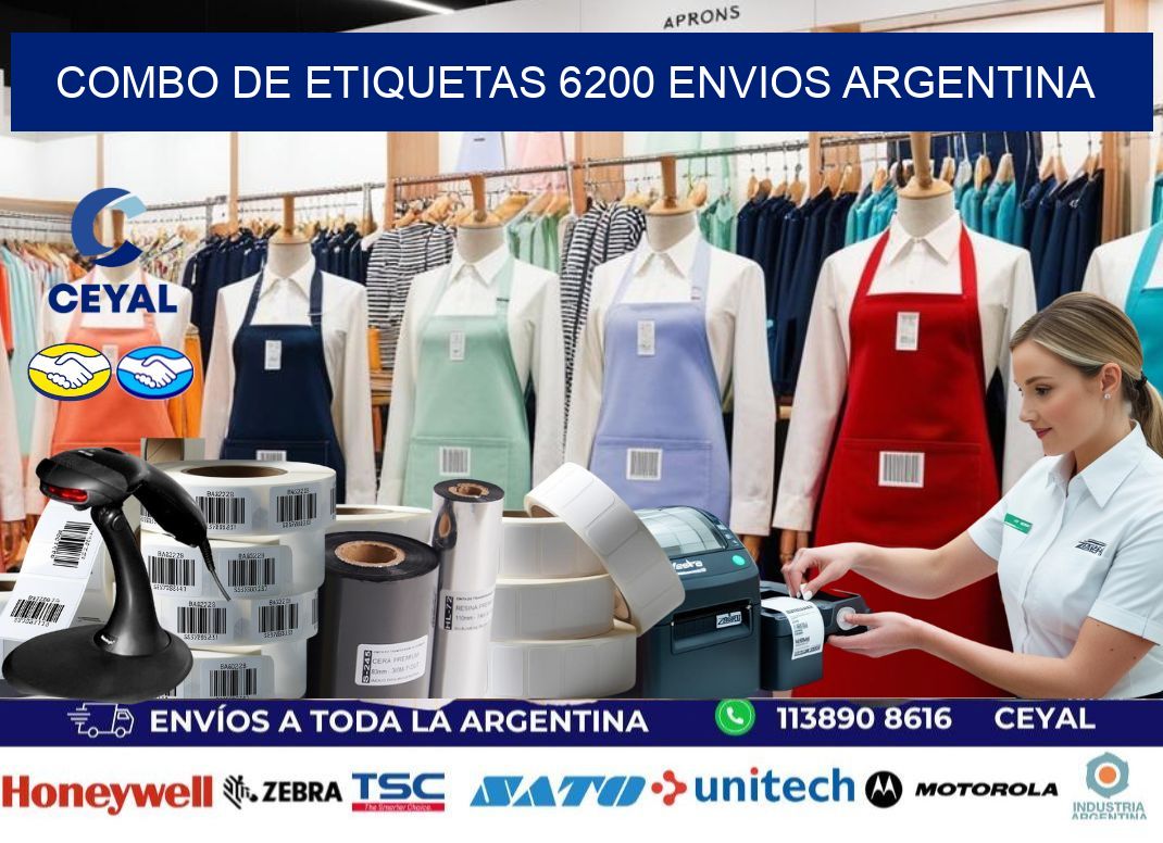Combo de etiquetas 6200 ENVIOS ARGENTINA