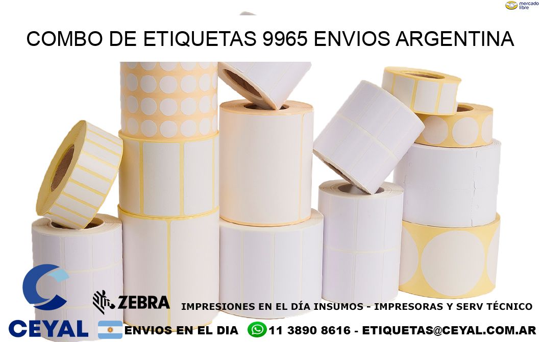 Combo de etiquetas 9965 ENVIOS ARGENTINA