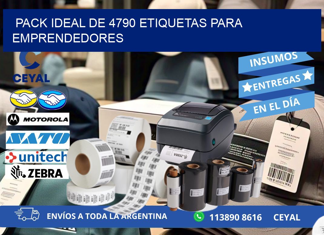 Pack ideal de 4790 etiquetas para emprendedores