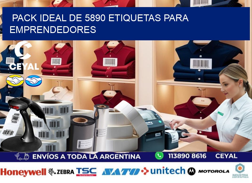 Pack ideal de 5890 etiquetas para emprendedores