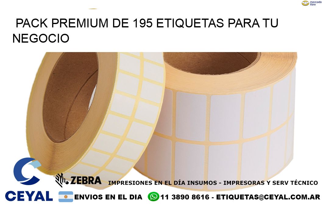 Pack premium de 195 etiquetas para tu negocio