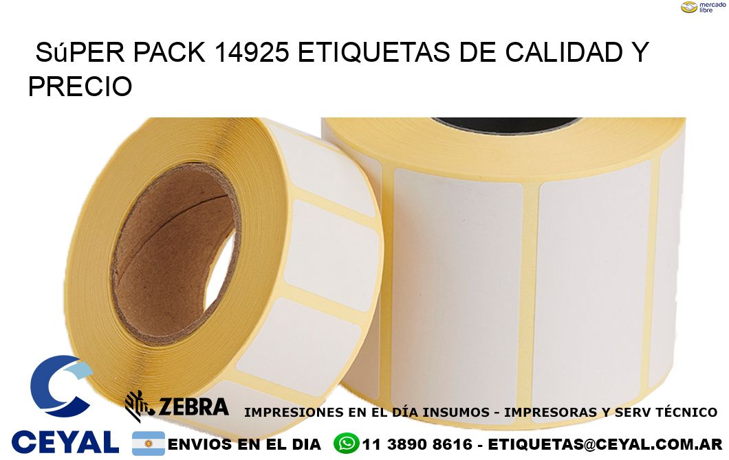Súper pack 14925 etiquetas de calidad y precio