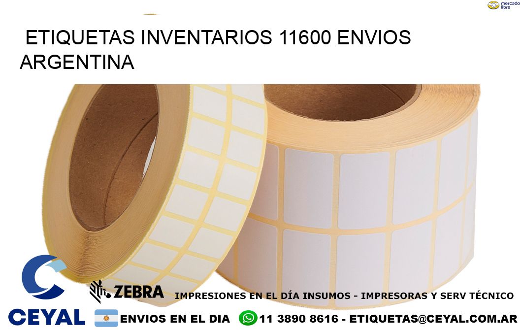 etiquetas inventarios 11600 ENVIOS ARGENTINA