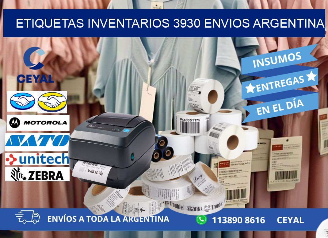 etiquetas inventarios 3930 ENVIOS ARGENTINA