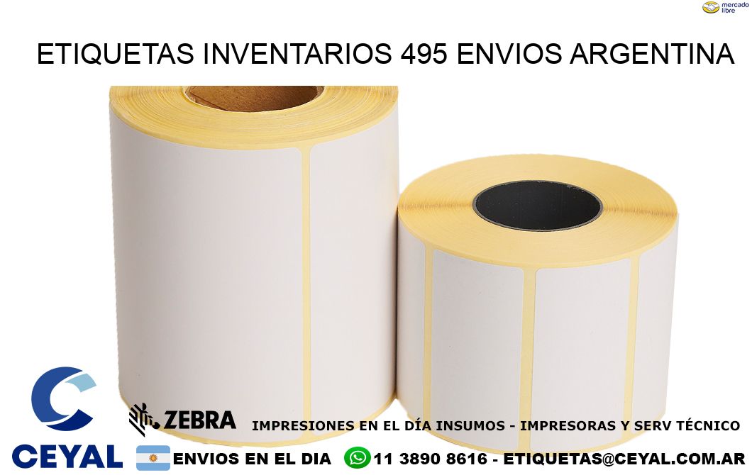 etiquetas inventarios 495 ENVIOS ARGENTINA