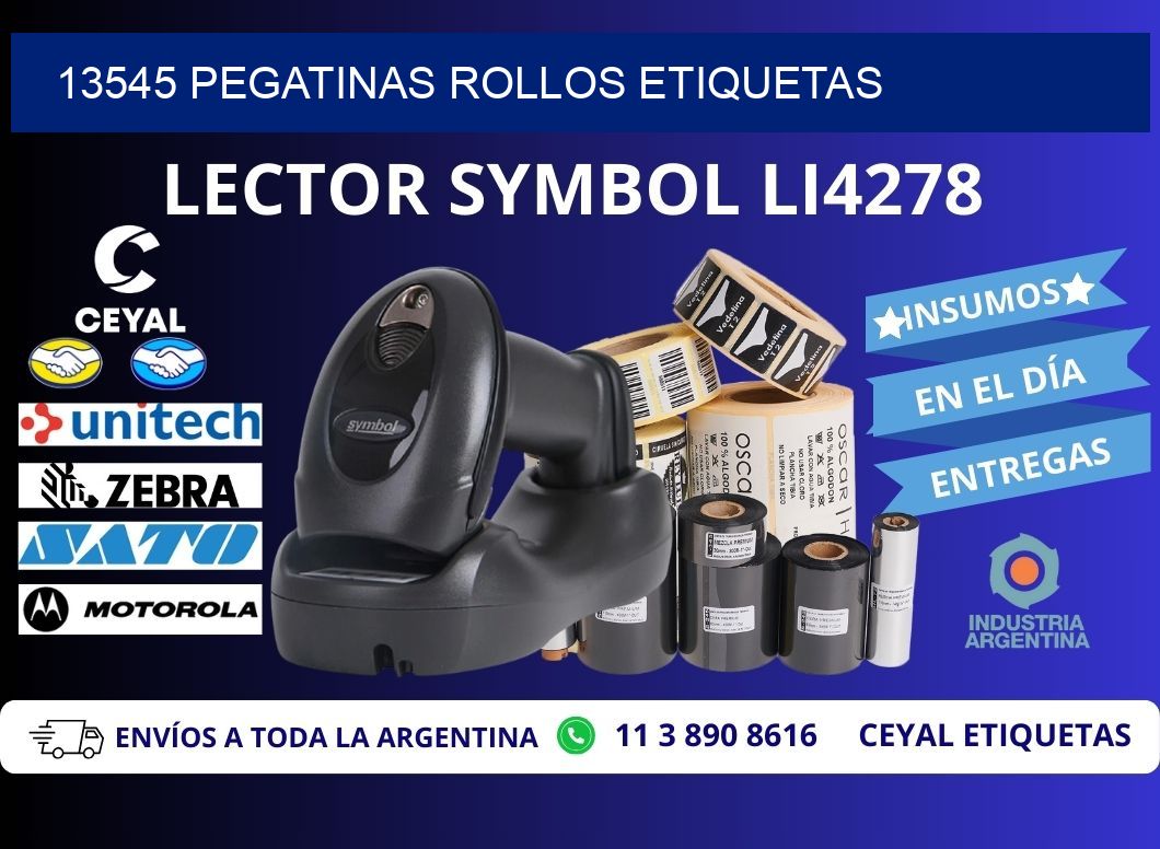 13545 Pegatinas rollos etiquetas