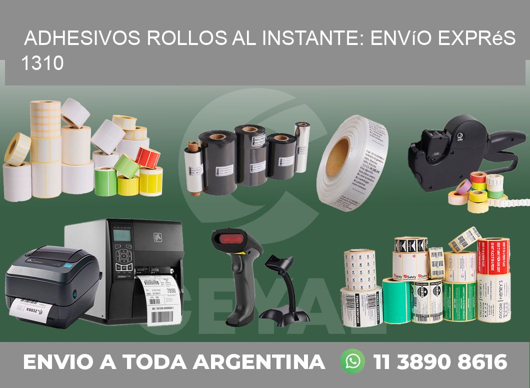Adhesivos rollos al Instante: Envío Exprés 1310