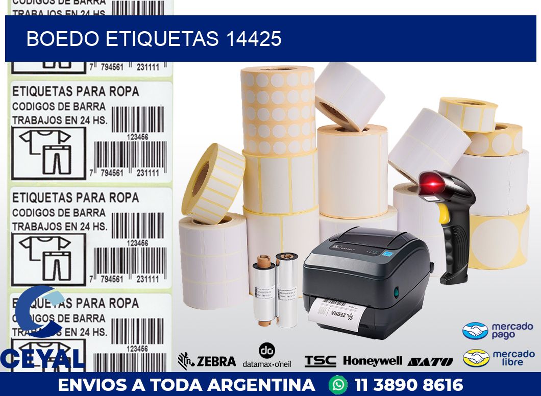 Boedo etiquetas 14425
