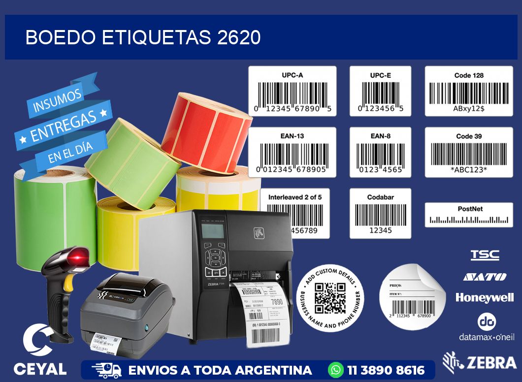 Boedo etiquetas 2620
