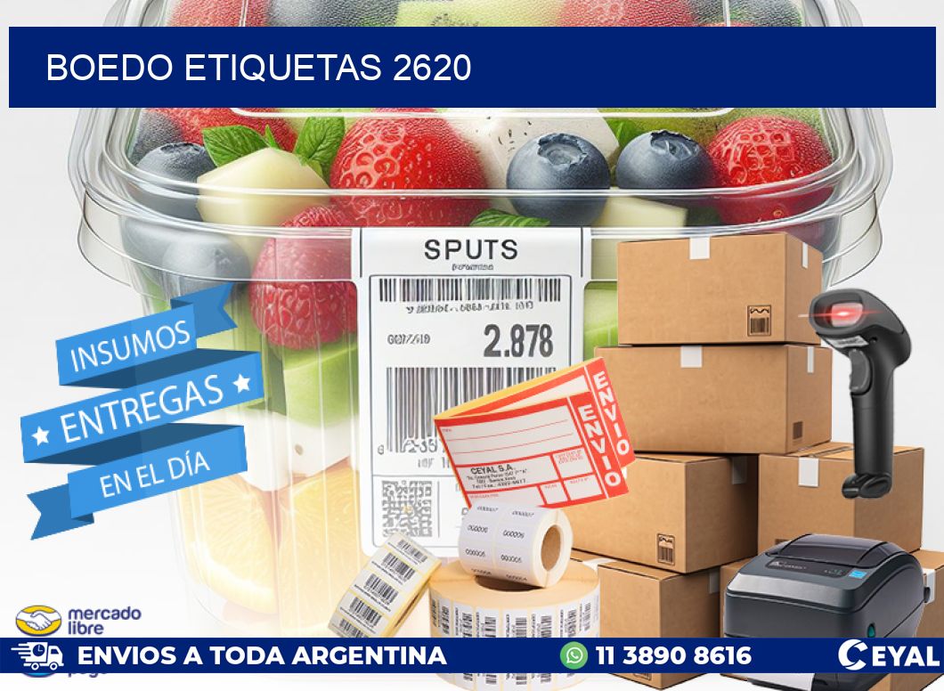 Boedo etiquetas 2620