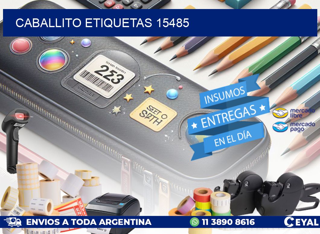 Caballito etiquetas 15485
