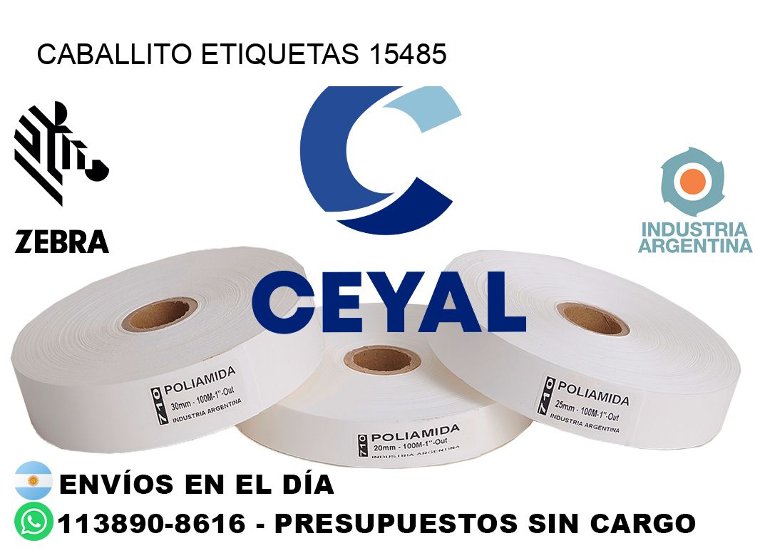 Caballito etiquetas 15485