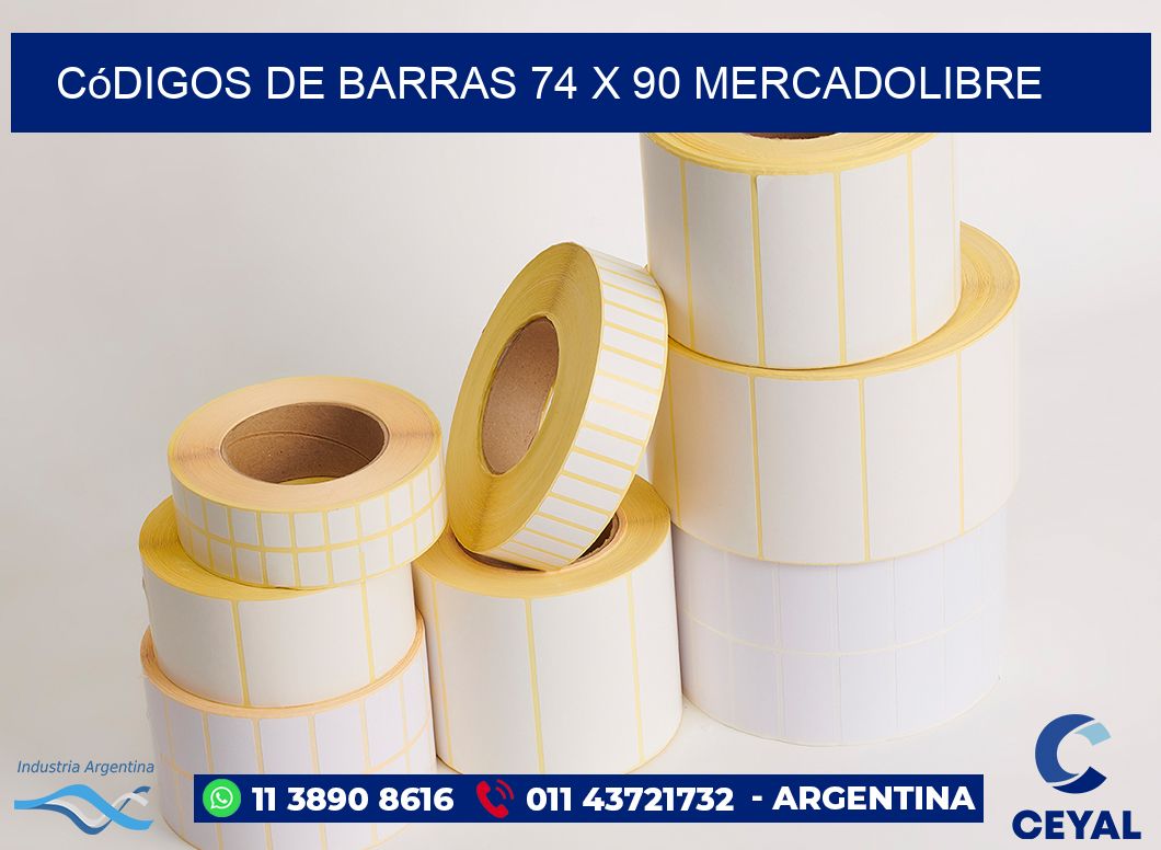 Códigos de Barras 74 x 90 MERCADOLIBRE