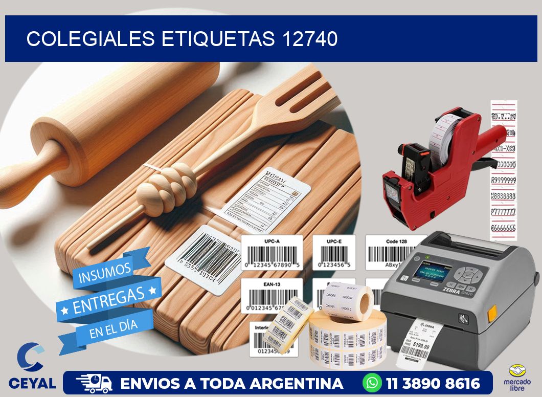 Colegiales etiquetas 12740