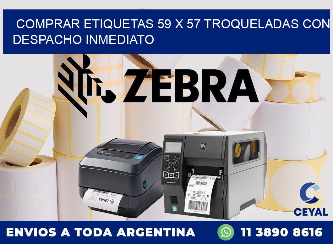 Comprar etiquetas 59 x 57 troqueladas con despacho inmediato