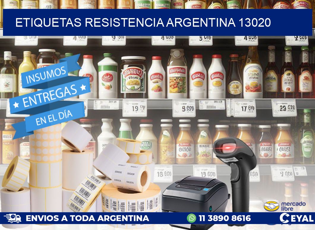 Etiquetas Resistencia Argentina 13020