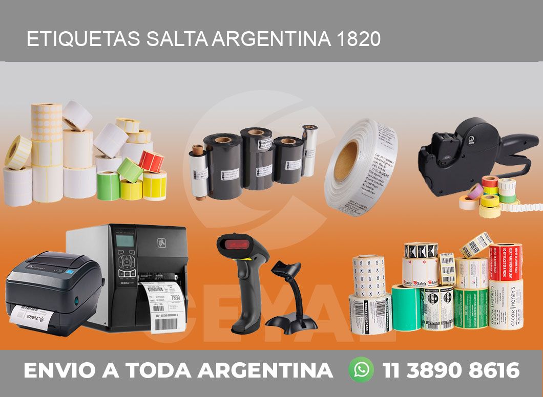 Etiquetas Salta Argentina 1820