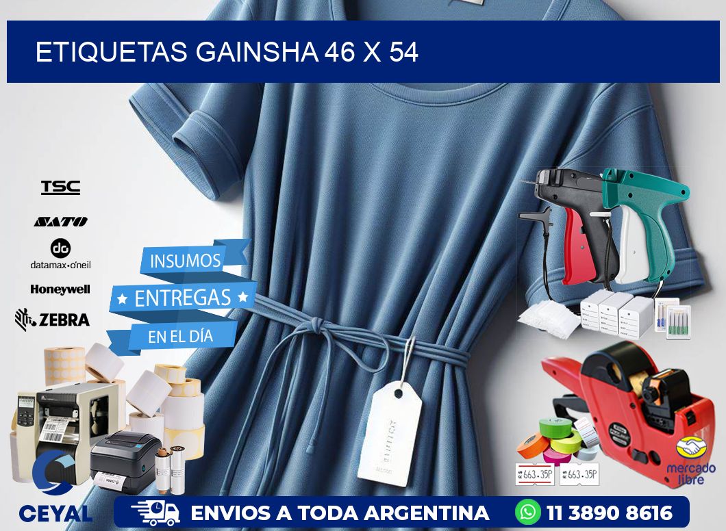 Etiquetas gainsha 46 x 54