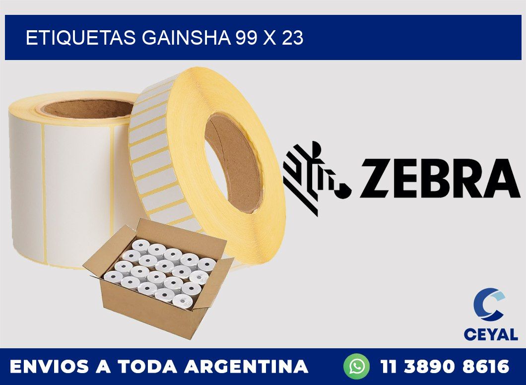 Etiquetas gainsha 99 x 23