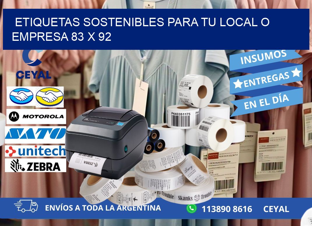 Etiquetas sostenibles para tu local o empresa 83 x 92