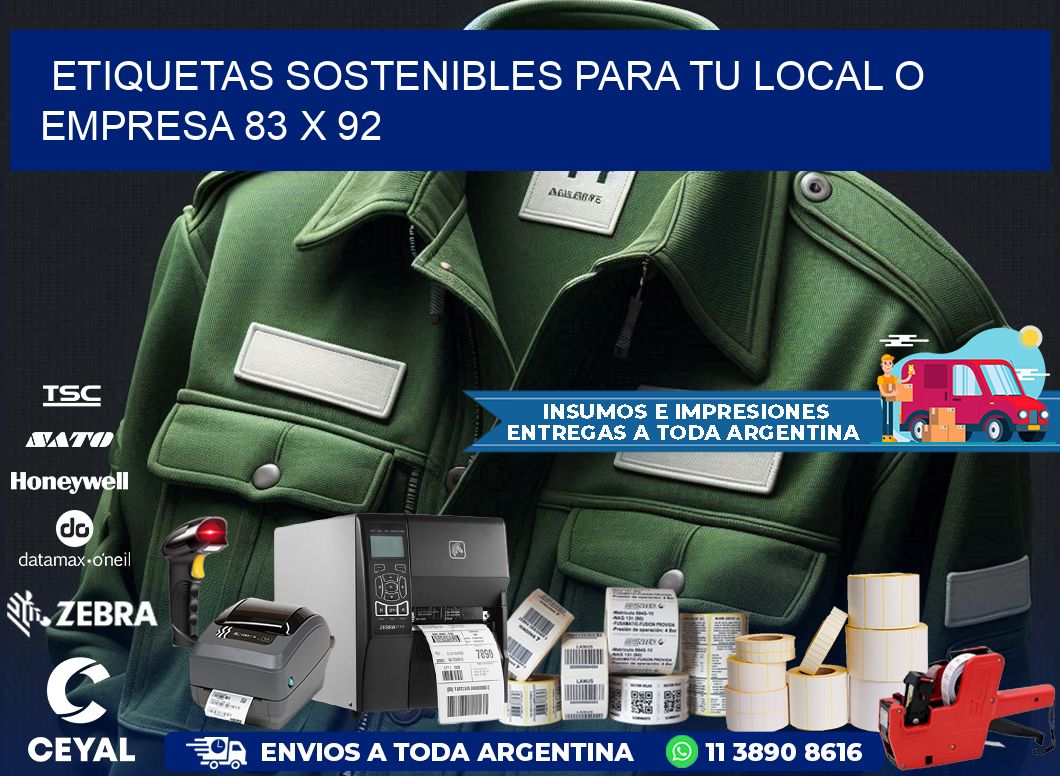 Etiquetas sostenibles para tu local o empresa 83 x 92