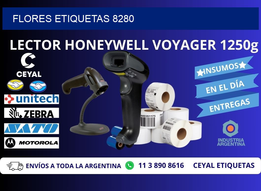 Flores etiquetas 8280