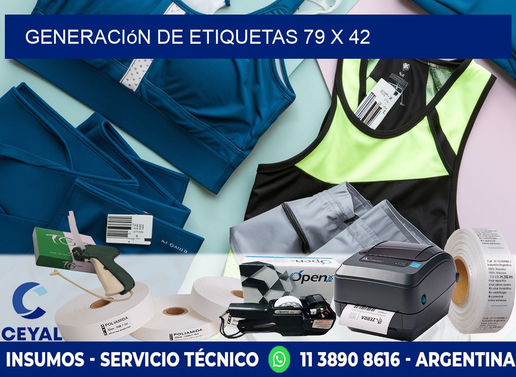 Generación de etiquetas 79 x 42