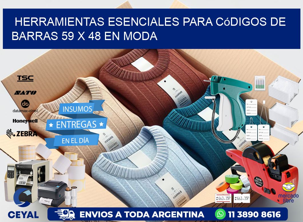Herramientas Esenciales para Códigos de Barras 59 x 48 en Moda