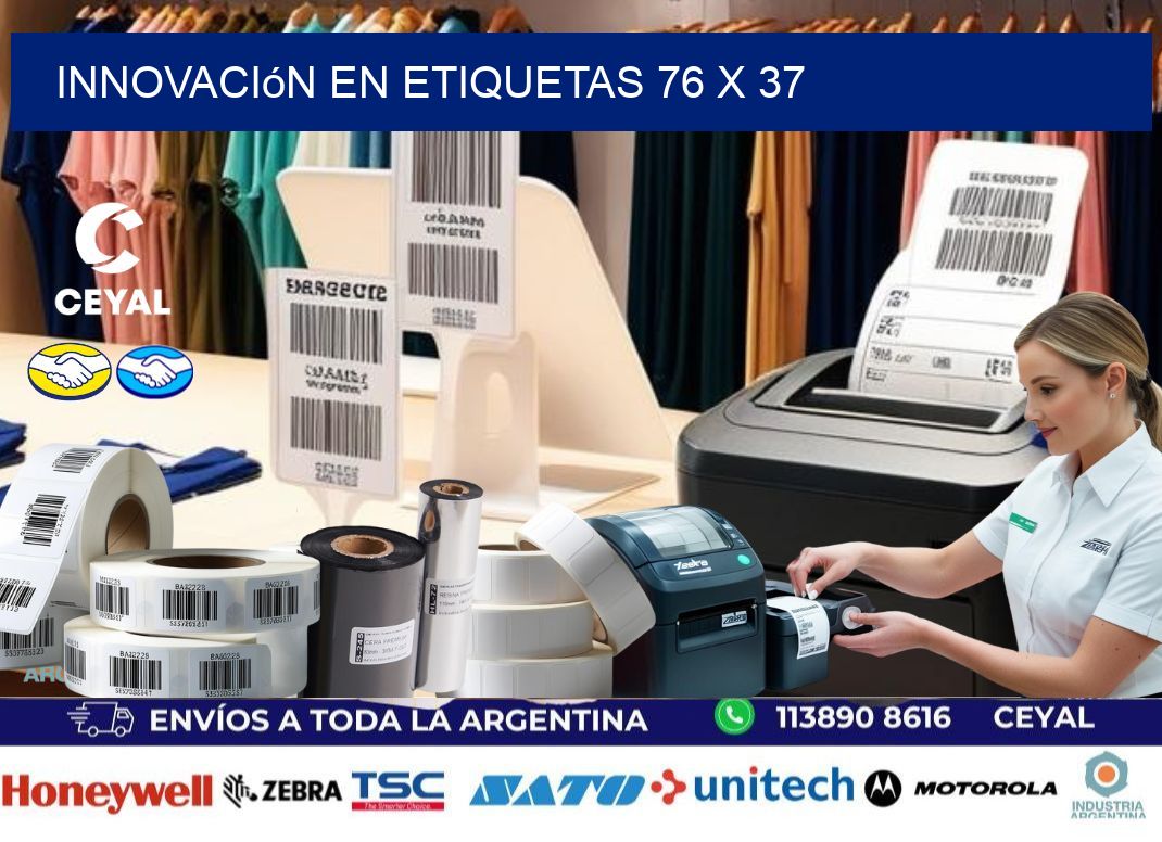 Innovación en etiquetas 76 x 37