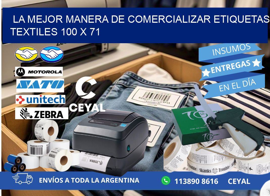 La Mejor Manera de Comercializar Etiquetas Textiles 100 x 71