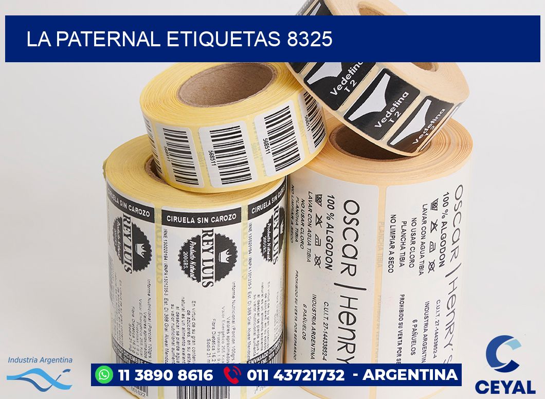 La Paternal etiquetas 8325