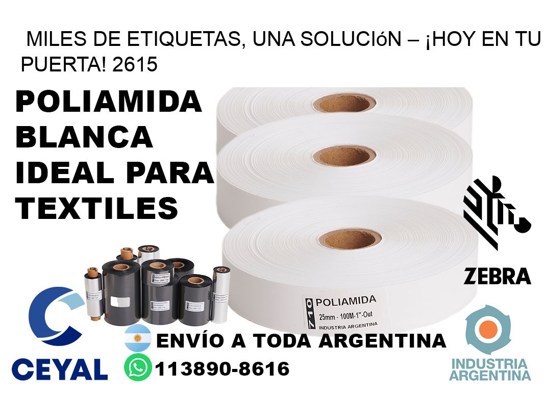 Miles de Etiquetas, Una Solución – ¡Hoy en tu Puerta! 2615