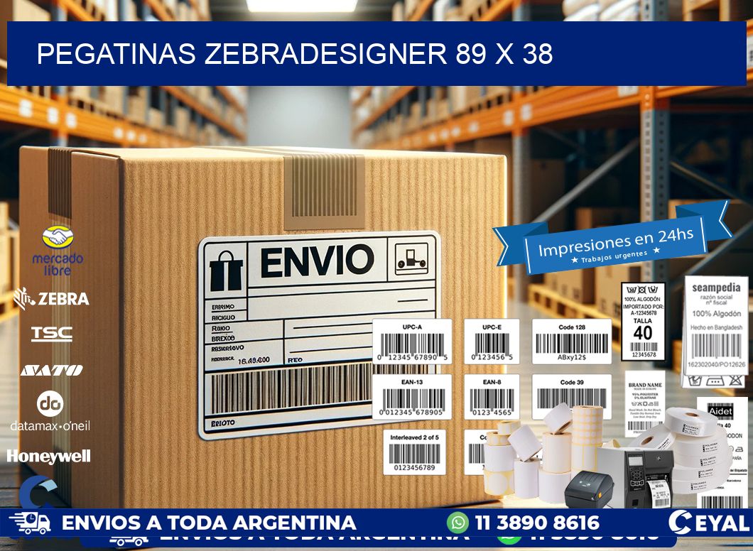 PEGATINAS zebradesigner 89 x 38