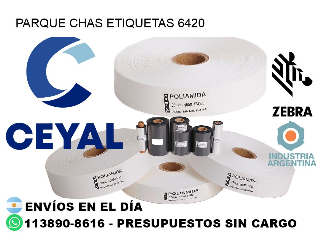 Parque Chas etiquetas 6420