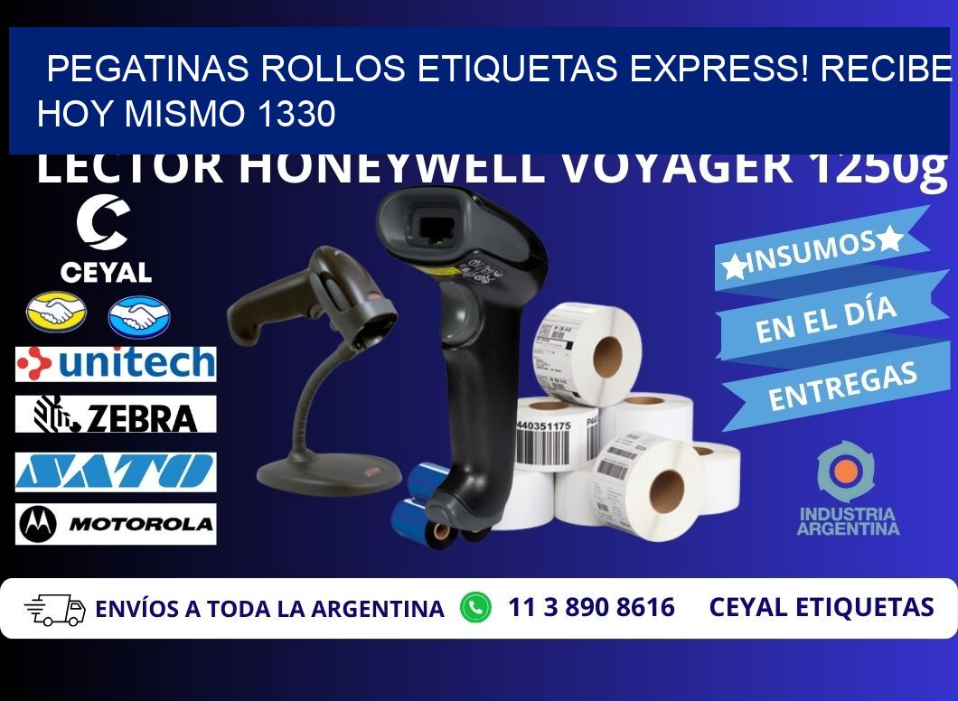 Pegatinas rollos etiquetas Express! Recibe Hoy Mismo 1330