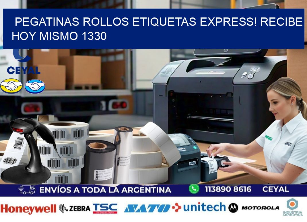 Pegatinas rollos etiquetas Express! Recibe Hoy Mismo 1330