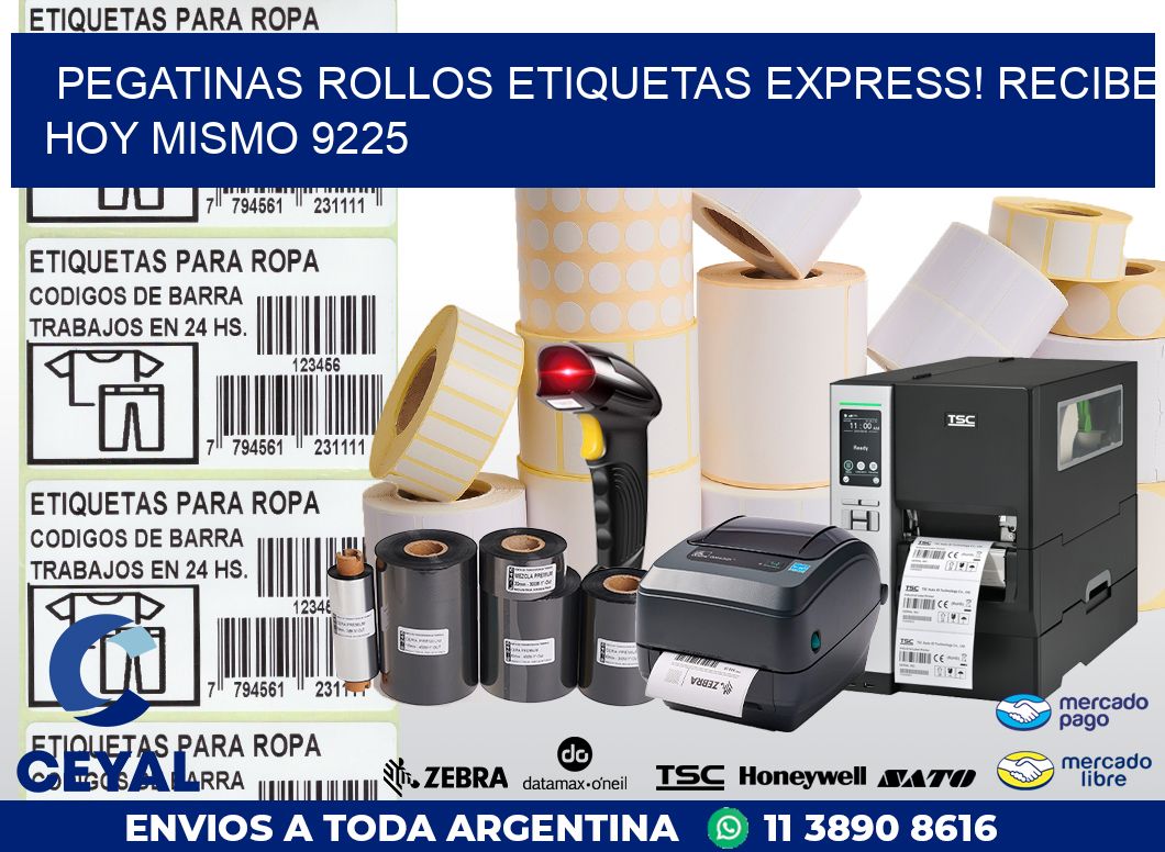 Pegatinas rollos etiquetas Express! Recibe Hoy Mismo 9225
