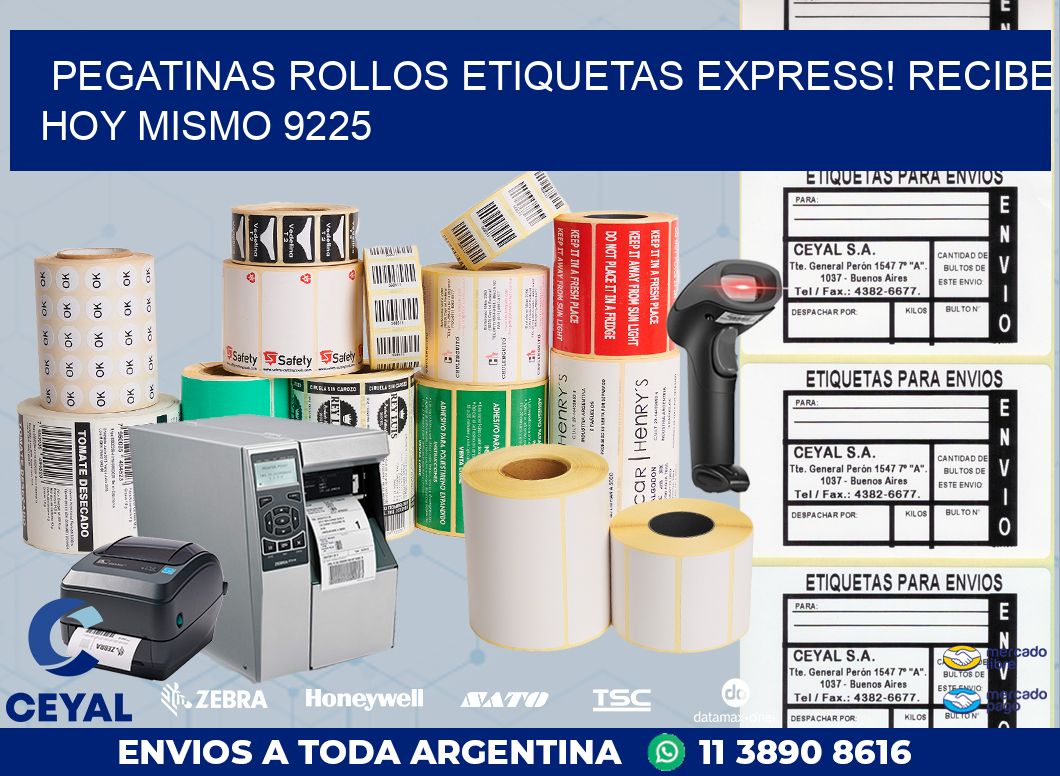Pegatinas rollos etiquetas Express! Recibe Hoy Mismo 9225
