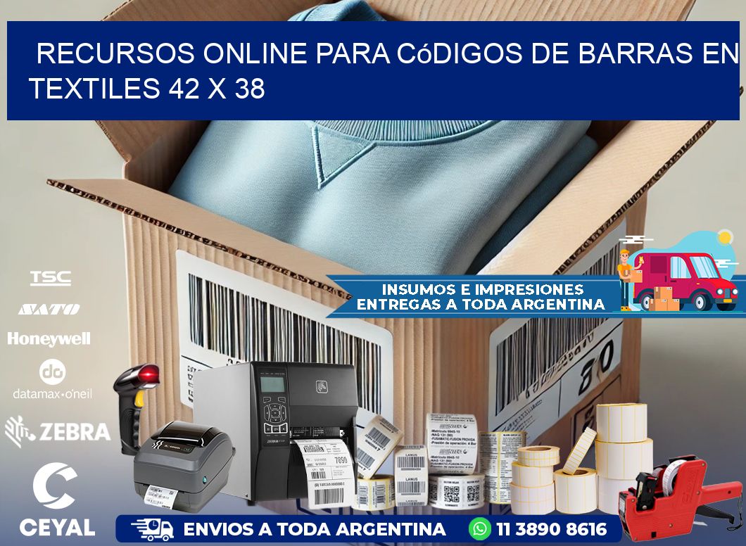 Recursos Online para Códigos de Barras en Textiles 42 x 38