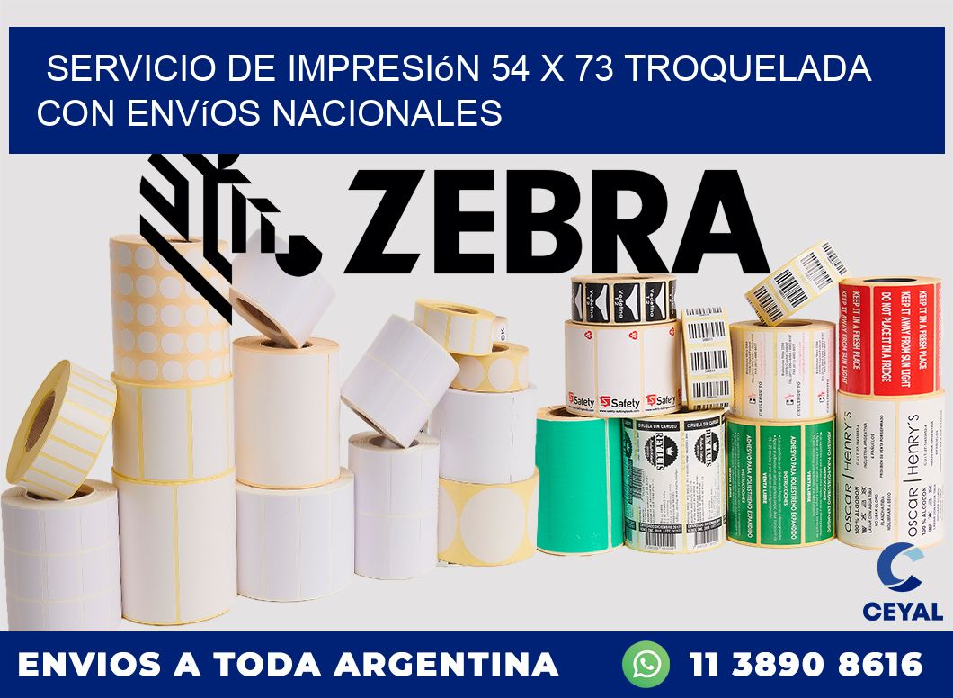 Servicio de impresión 54 x 73 troquelada con envíos nacionales