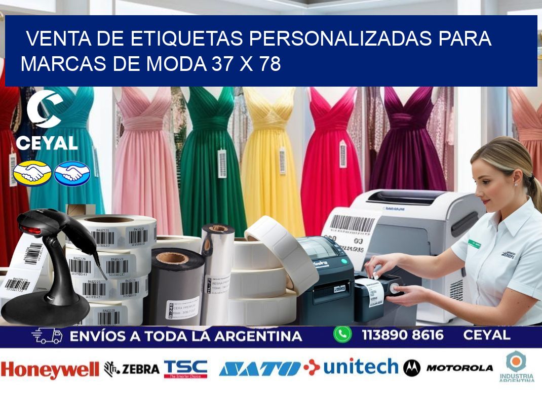 Venta de Etiquetas Personalizadas para Marcas de Moda 37 x 78
