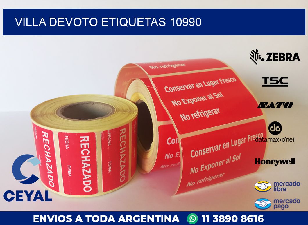 Villa Devoto etiquetas 10990