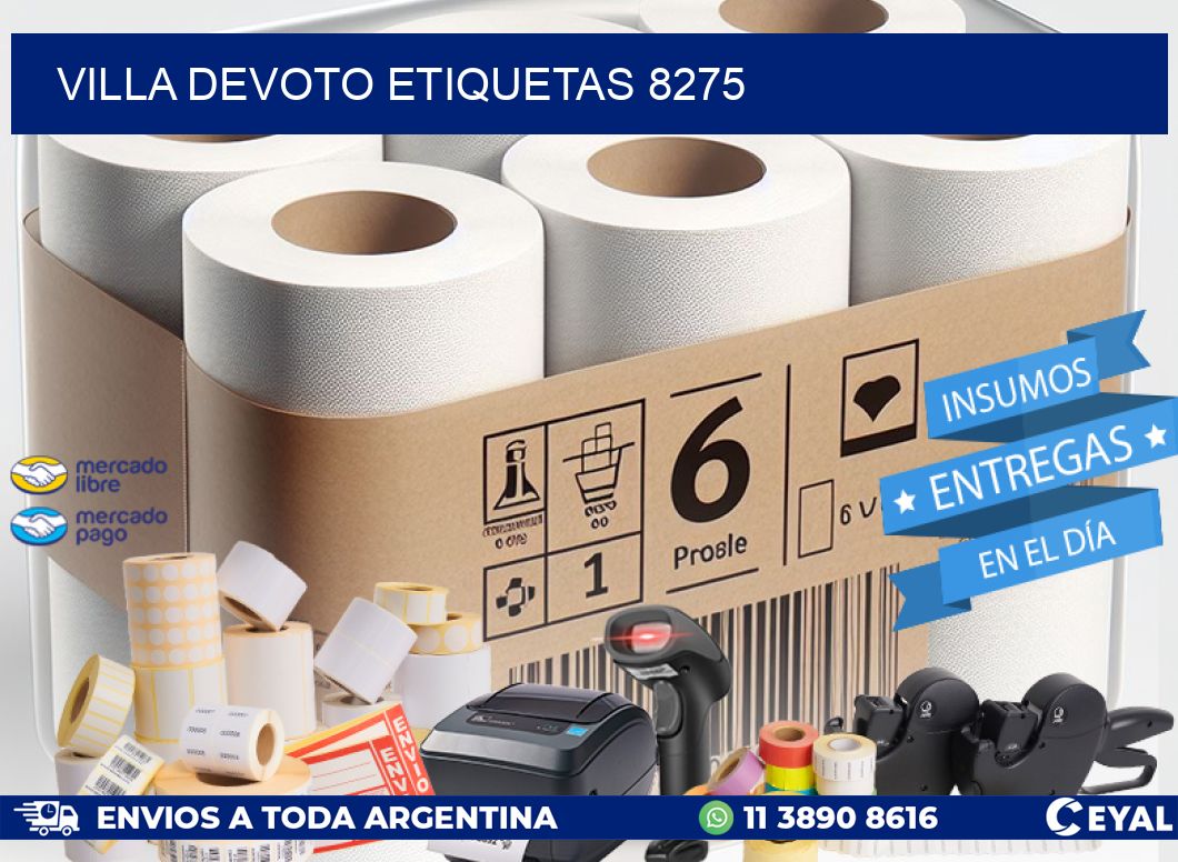Villa Devoto etiquetas 8275