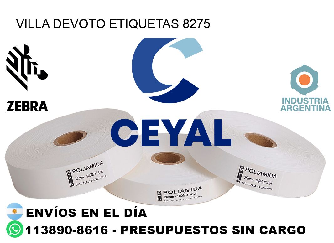Villa Devoto etiquetas 8275