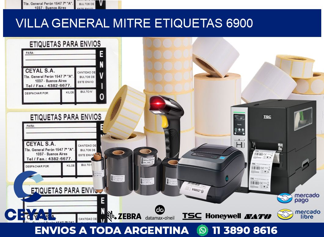 Villa General Mitre etiquetas 6900