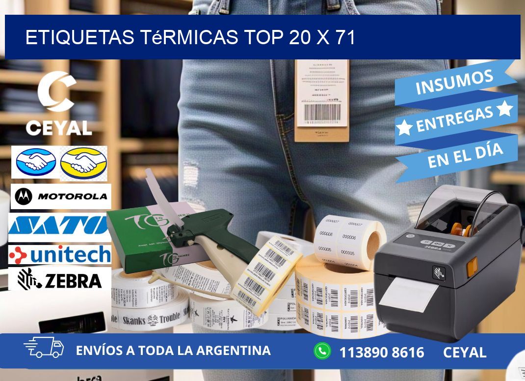 etiquetas Térmicas top 20 x 71