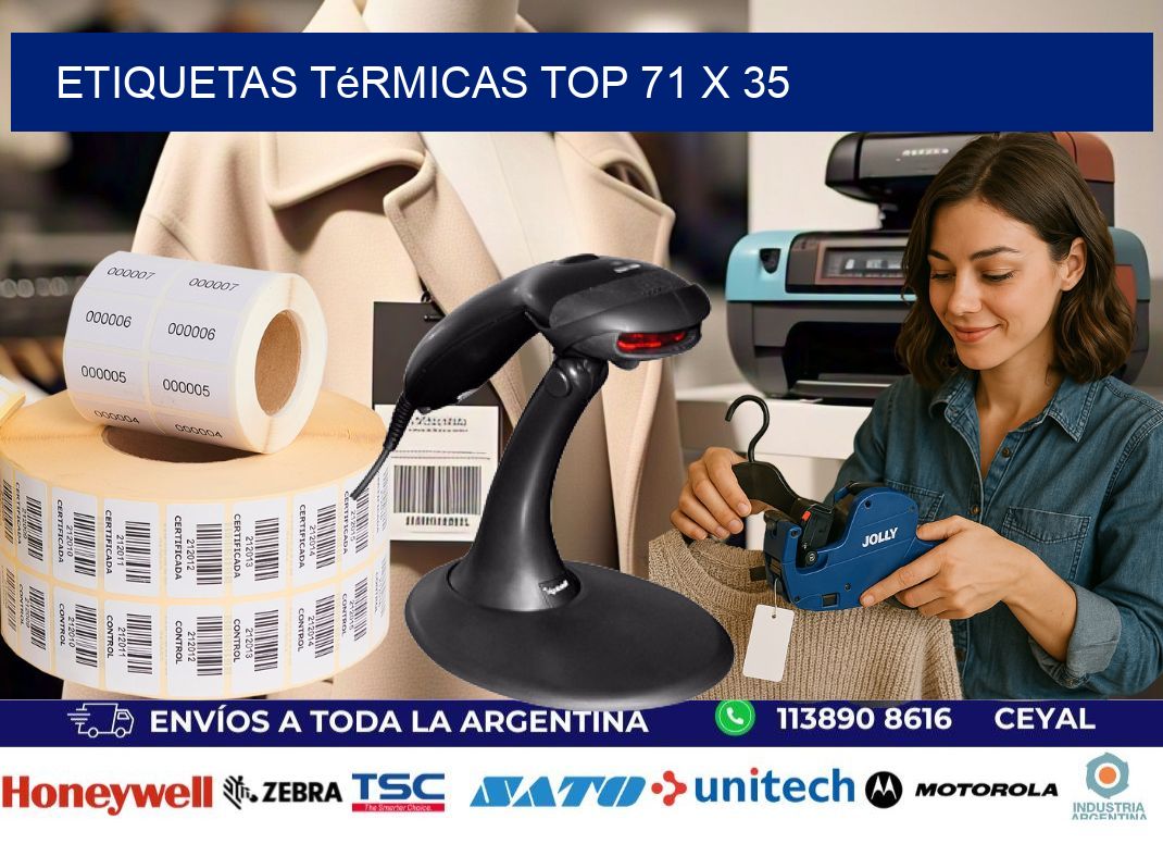etiquetas Térmicas top 71 x 35