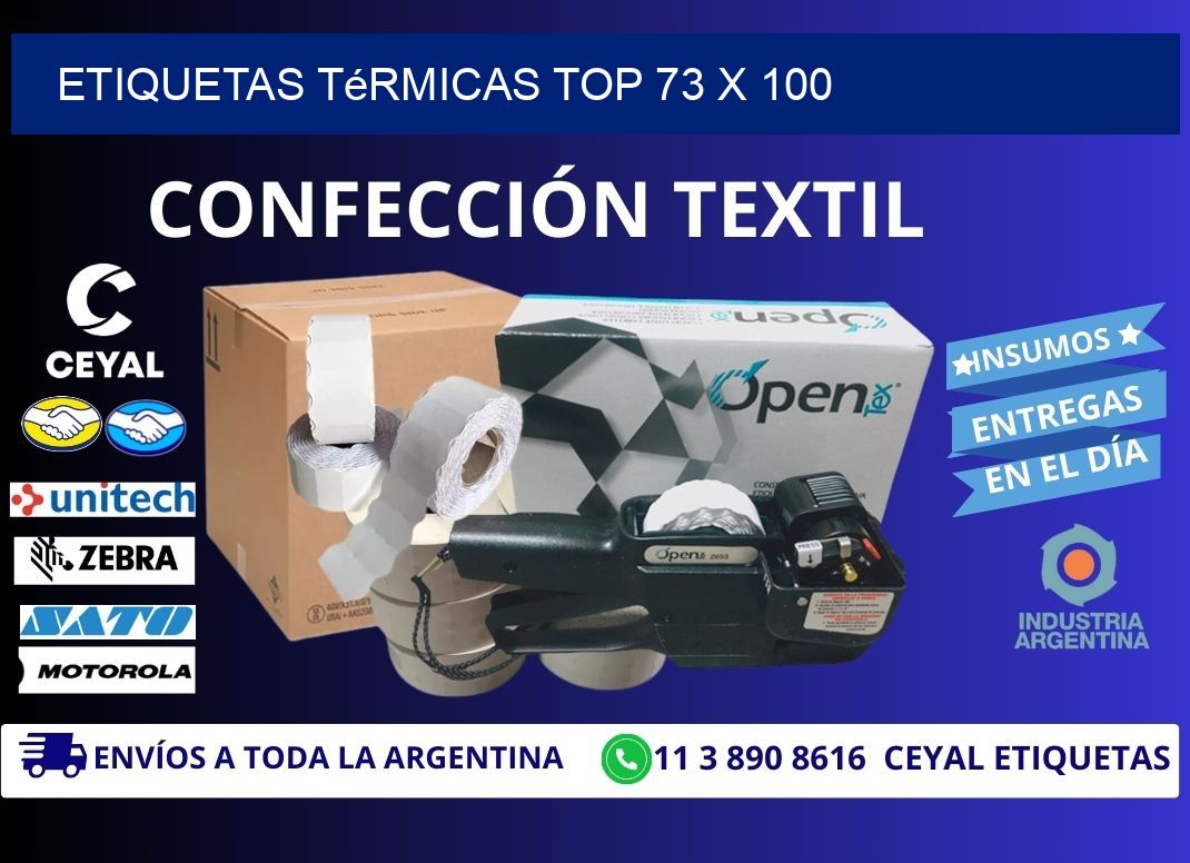 etiquetas Térmicas top 73 x 100