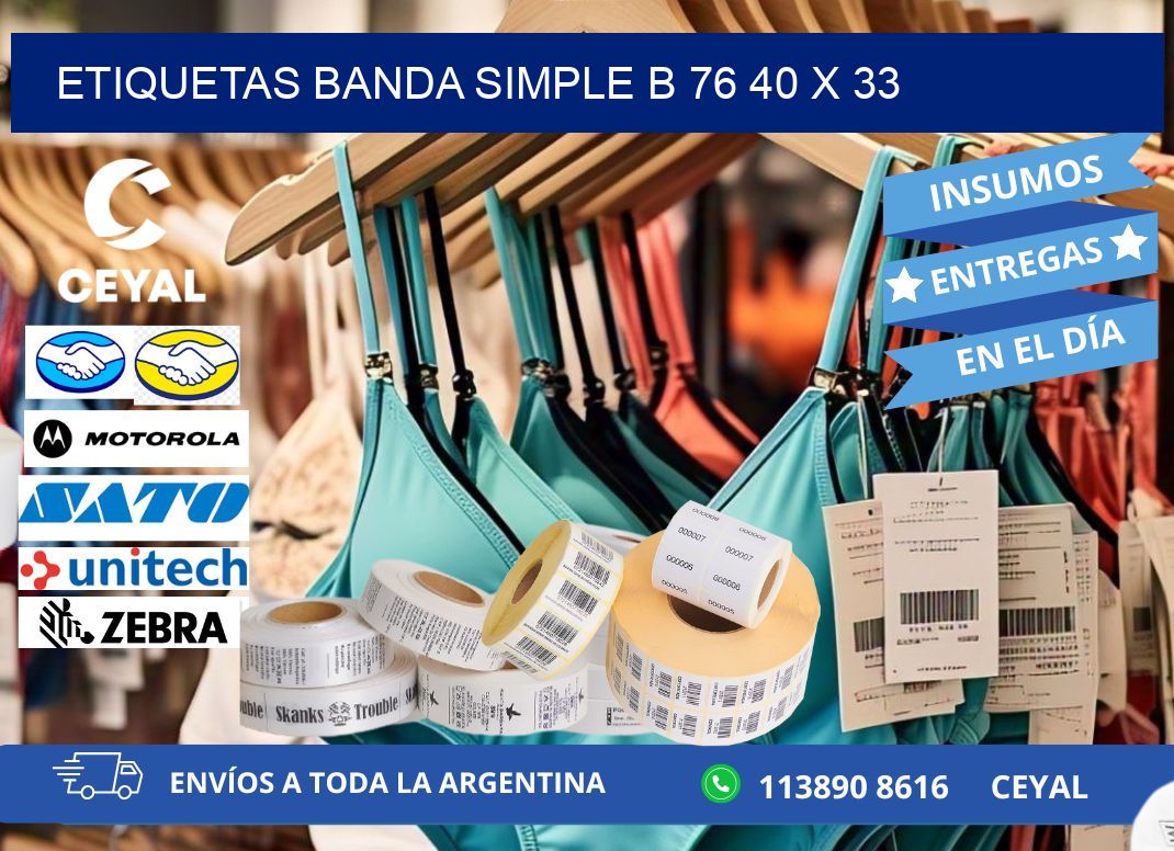 etiquetas banda simple b 76 40 x 33