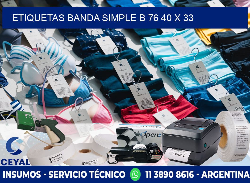 etiquetas banda simple b 76 40 x 33